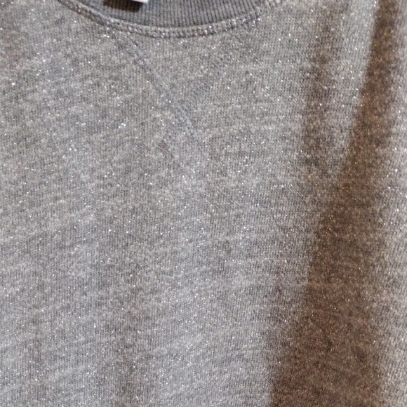 Old Navy Vibrant And Fun Gray Sparkle Sweatshirt - Picture 3 of 4